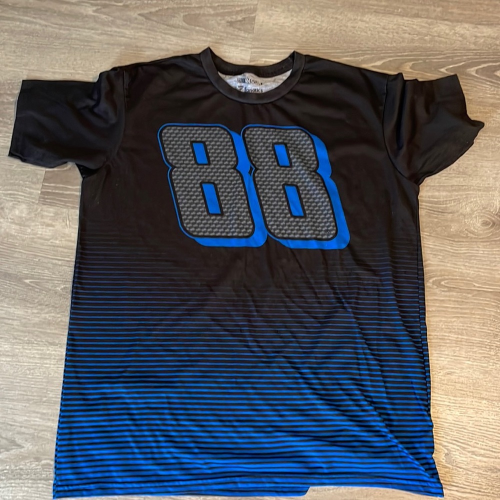 Men's Dale Earnhardt Jr. Fanatics Branded Black/Blue Speed graphic T-Shirt large